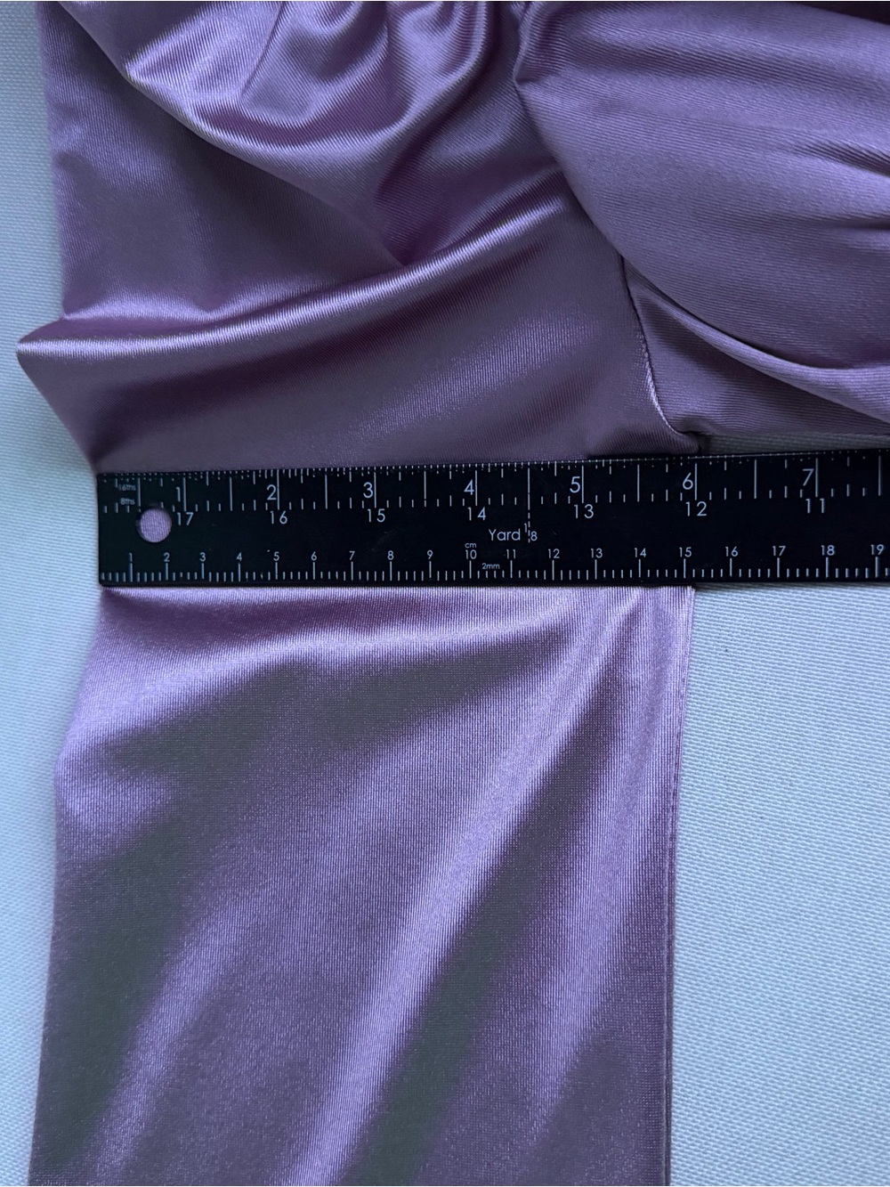 Corset Emma Mauve/ Purple Satin Puff-Sleeve Blouse by Madden NYC Size XS - Picture 14 of 15